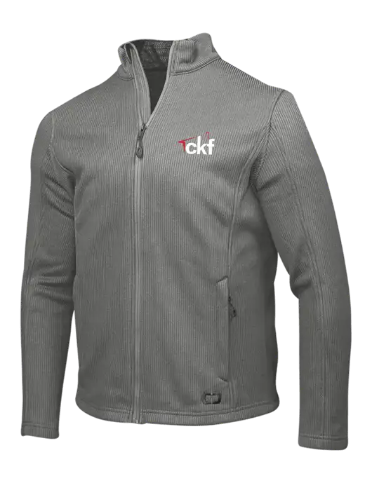 OGIO Medium Grey Grit Fleece Jacket w/CKF Logo