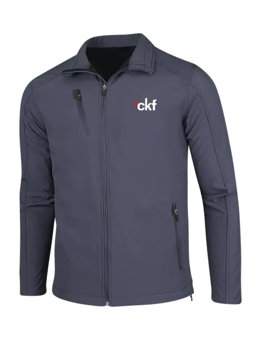 Dark Grey Welded Softshell Jacket w/CKF Logo