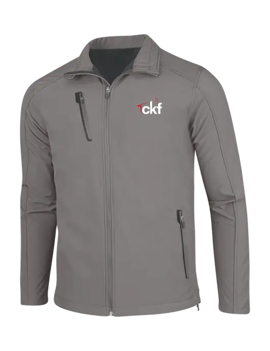 Medium Grey Welded Softshell Jacket w/CKF Logo