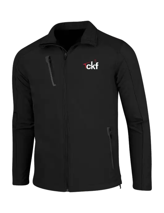 Black Welded Softshell Jacket w/CKF Logo