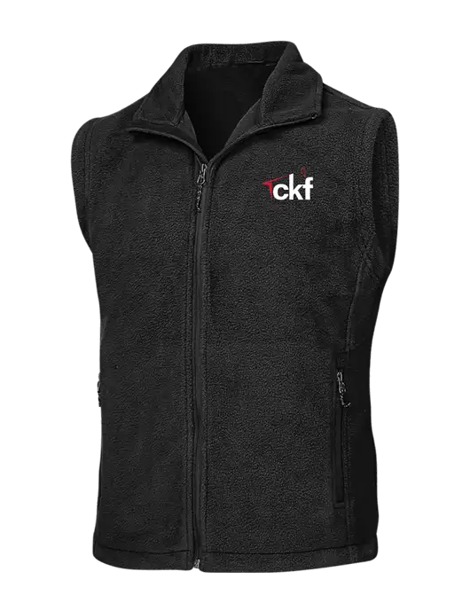 Black Fleece Vest w/CKF Logo
