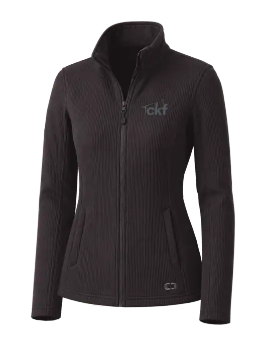 OGIO Blacktop Womens Grit Fleece Jacket w/CKF Logo