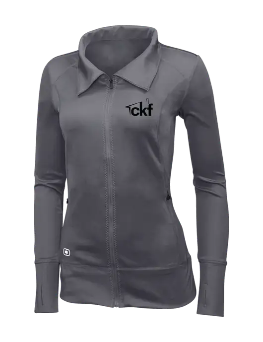 OGIO Dark Grey Womens Endurance Fulcrum Full-Zip w/CKF Logo