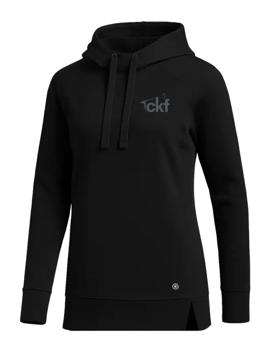 OGIO Black Womens Luuma Pullover Fleece Hoodie w/CKF Logo