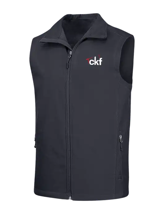 Dark Grey Core Soft Shell Vest w/CKF Logo