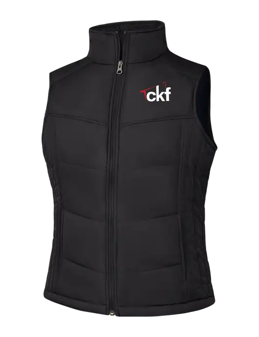Womens Black/Black Vest w/CKF Logo