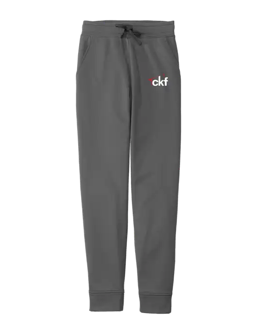 Sport-Wick Dark Grey Fleece Jogger w/CKF Logo