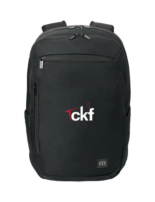 TravisMathew Black Duration Backpack w/CKF Logo