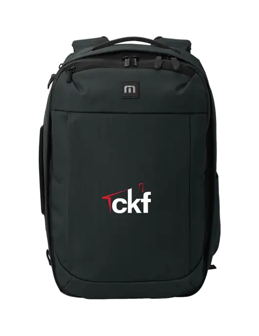 TravisMathew Black Convertible Backpack w/CKF Logo