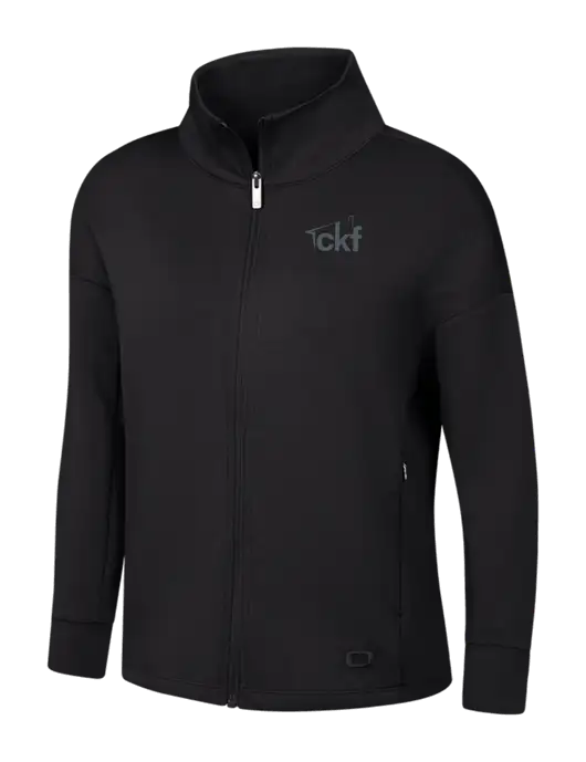OGIO Womens Black Transcend Full-Zip w/CKF Logo