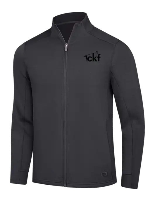 OGIO Dark Grey Transcend Full-Zip w/CKF Logo