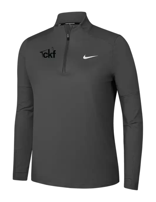 Nike Dark Grey Womens Dri-FIT Element 1/2-Zip Pullover w/CKF Logo