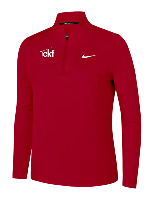 Nike Red Womens Dri-FIT Element 1/2-Zip Pullover w/CKF Logo