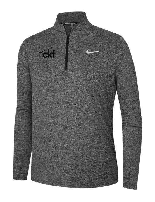 Nike Black Heather Womens Dri-FIT Element 1/2-Zip Pullover w/CKF Logo