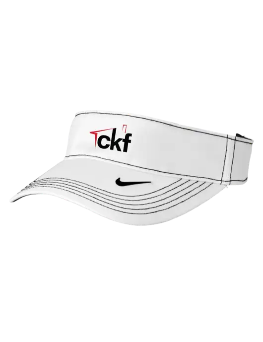 Nike White Dri-FIT Ace Visor w/CKF Logo
