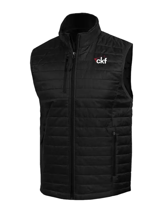 Packable Black Puffy Vest w/CKF Logo