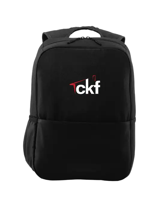 Access Square Laptop Black Backpack w/CKF Logo