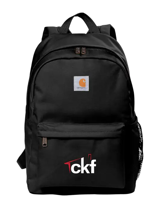 Carhartt Black Canvas Backpack w/CKF Logo