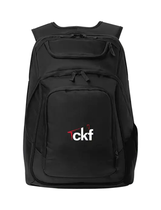 Executive Black Laptop Backpack w/CKF Logo
