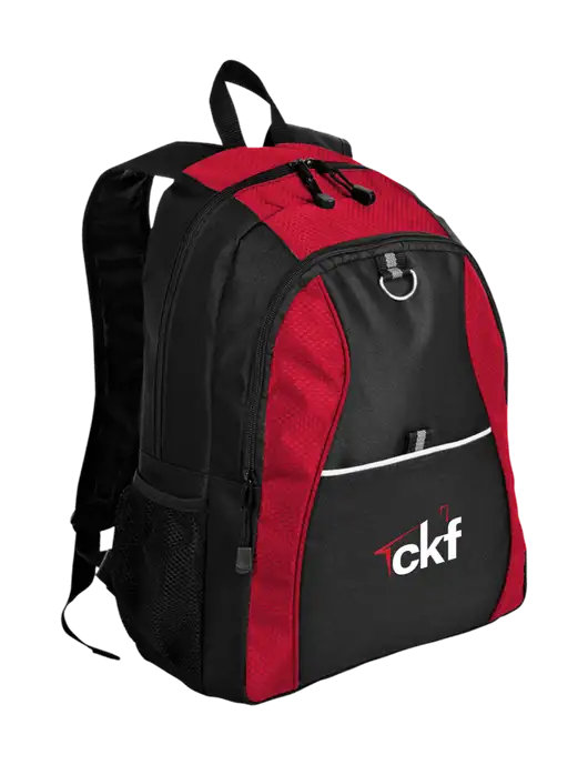 Honeycomb Red/Black Backpack w/CKF Logo