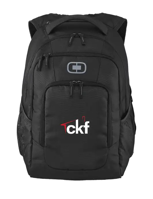 OGIO Black Logan Laptop Backpack
 w/CKF Logo