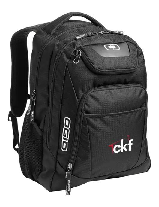 OGIO Black/Silver Excelsior Laptop Backpack w/CKF Logo