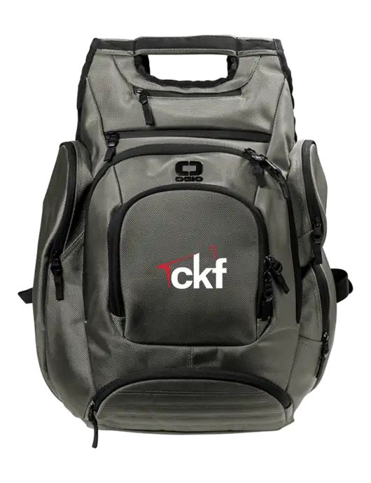 OGIO Medium Grey Metro Ballistic Laptop Backpack w/CKF Logo