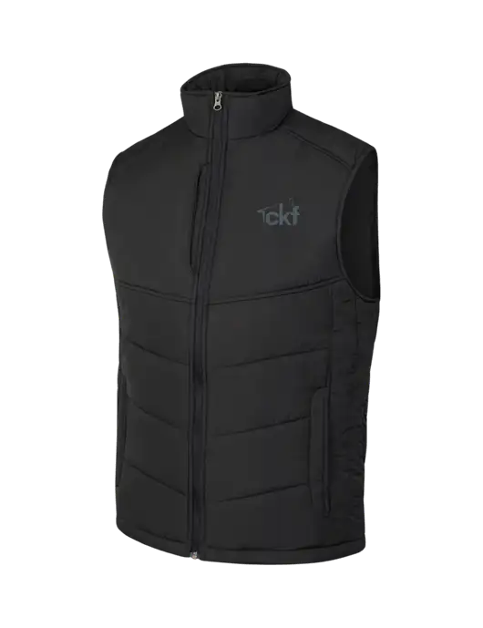 Black/Black Puffy Vest w/CKF Logo