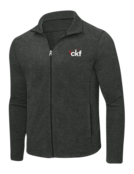 Charcoal Heather Microfleece Full-Zip Jacket w/CKF Logo