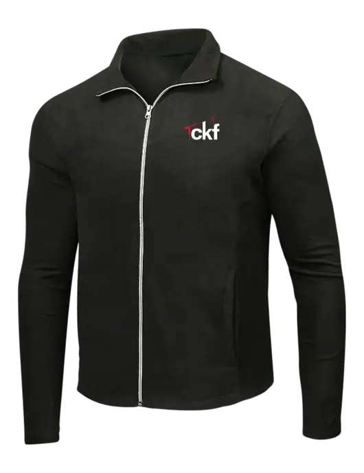 Black Microfleece Jacket w/CKF Logo