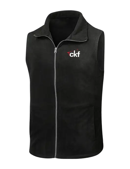 Black Microfleece Vest w/CKF Logo