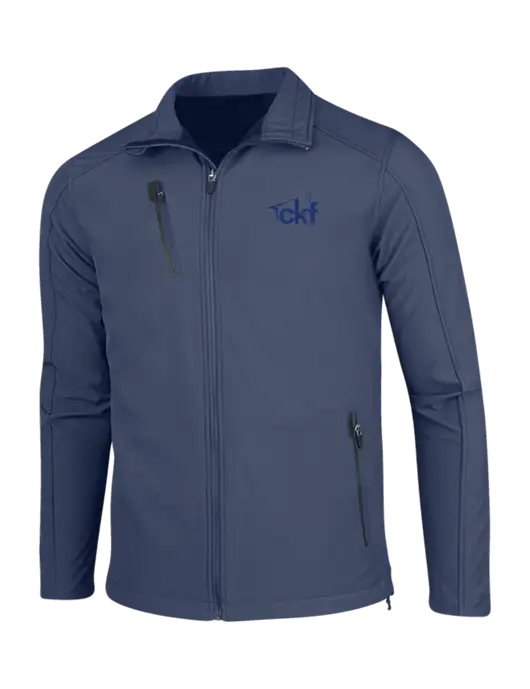 Navy Welded Softshell Jacket w/CKF Logo
