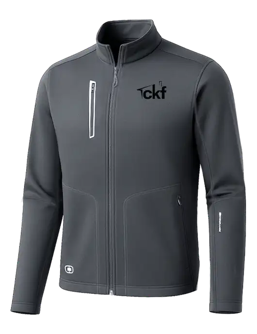 OGIO Dark Grey Endurance Fulcrum Full-Zip w/CKF Logo
