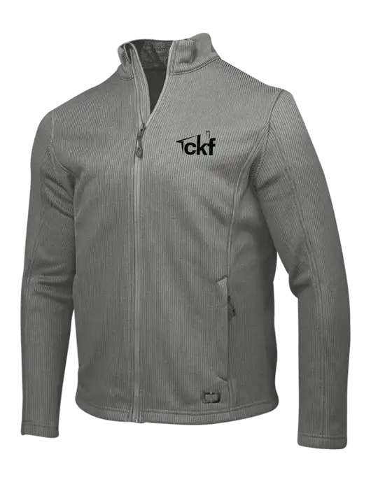 OGIO Medium Grey Grit Fleece Jacket w/CKF Logo