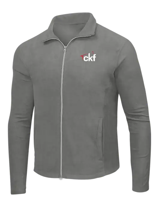 Medium Grey Microfleece Jacket w/CKF Logo