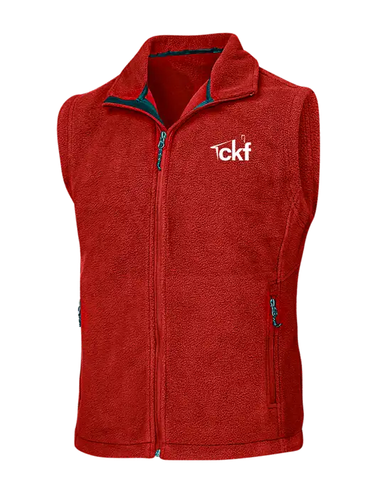 Red Fleece Vest w/CKF Logo