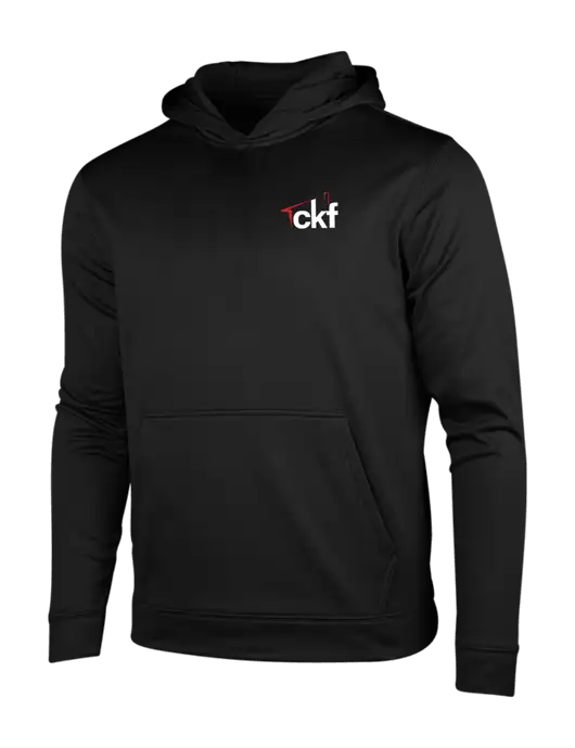 Black Fleece Sport-Wick Hooded Pullover w/CKF Logo