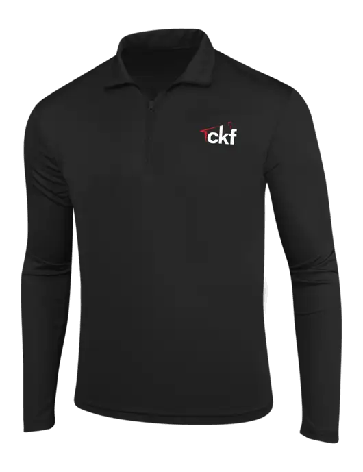 Black PosiCharge Competitor 1/4 Zip Pullover w/CKF Logo