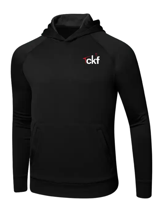 Tech Black Fleece Hooded Sweatshirt w/CKF Logo