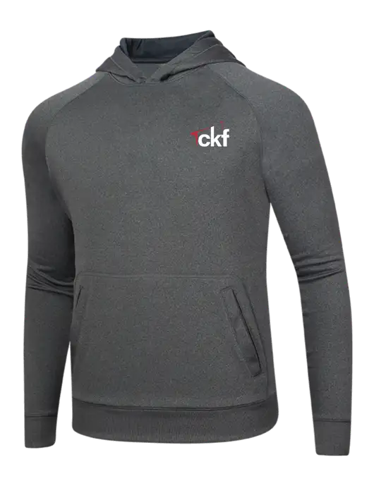Tech Graphite Heather Fleece Hooded Sweatshirt w/CKF Logo