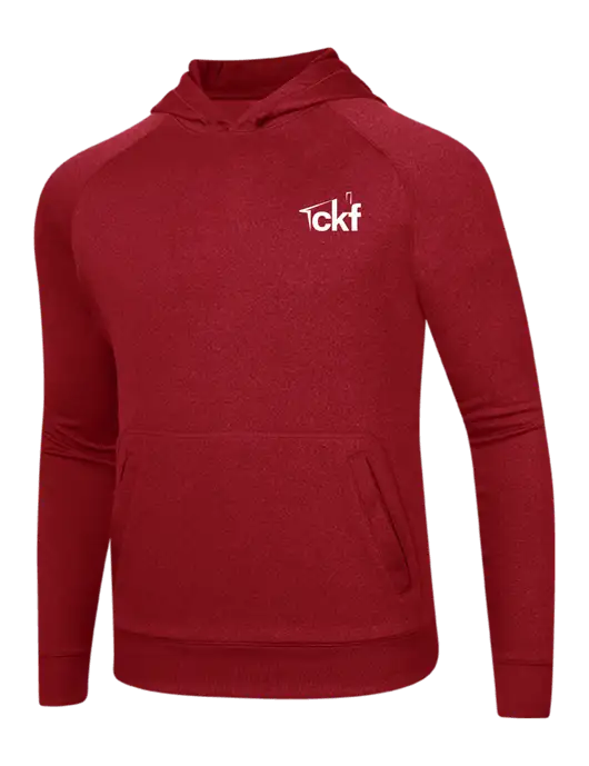 Tech True Red Fleece Hooded Sweatshirt w/CKF Logo