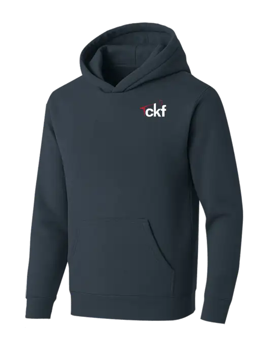 BELLA+CANVAS Dark Grey Sponge Fleece Pullover Hoodie w/CKF Logo