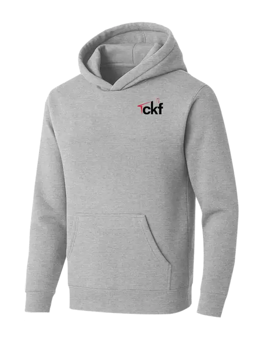 BELLA+CANVAS Light Grey Heather Sponge Fleece Pullover Hoodie w/CKF Logo