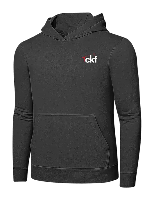 Charcoal 7.8 oz Ring Spun Hooded Sweatshirt w/CKF Logo