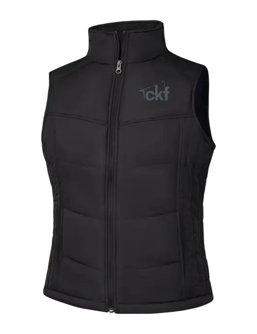 Womens Black/Black Vest w/CKF Logo