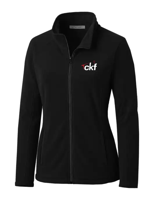Black Womens Microfleece Jacket w/CKF Logo