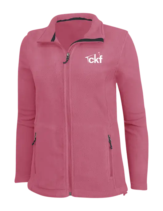Womens Pink Fleece Jacket w/CKF Logo