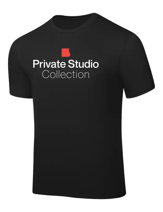 Black PosiCharge Competitor Tee w/Private Studio Logo