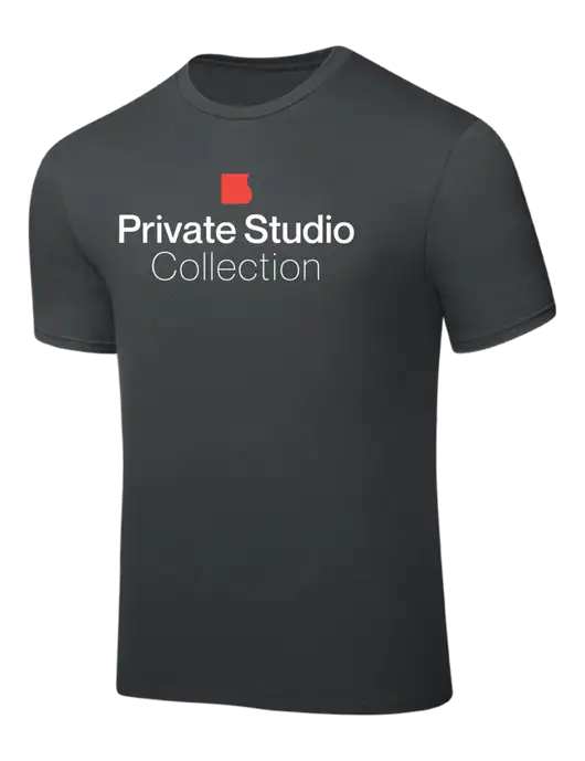 Dark Grey PosiCharge Competitor Tee w/Private Studio Logo