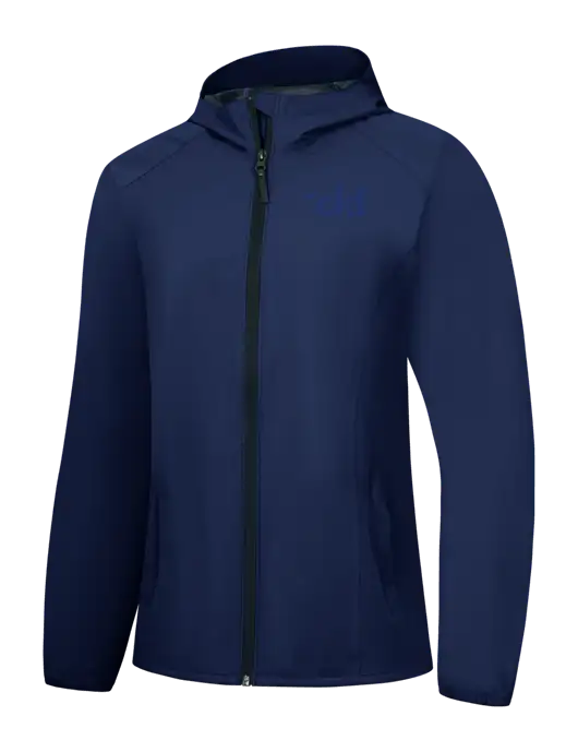Womens Navy Essential Rain Jacket w/CKF Logo